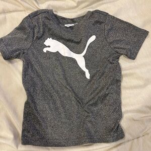 Puma Kids Charcoal Gray Tee